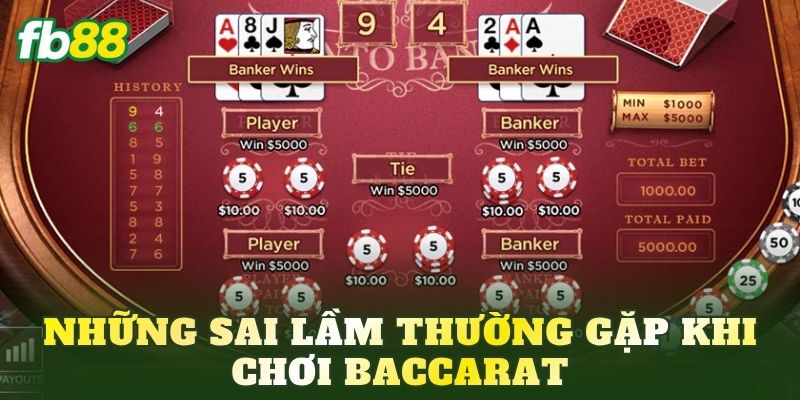 Baccarat: Hướng Dẫn Cách Chơi Và Kinh Nghiệm Thực Chiến 4 Những sai lầm thường gặp khi chơi Baccarat