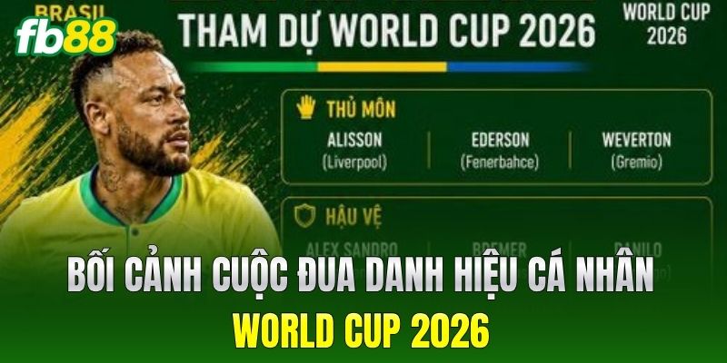 Bối cảnh cuộc đua danh hiệu cá nhân World Cup 2026