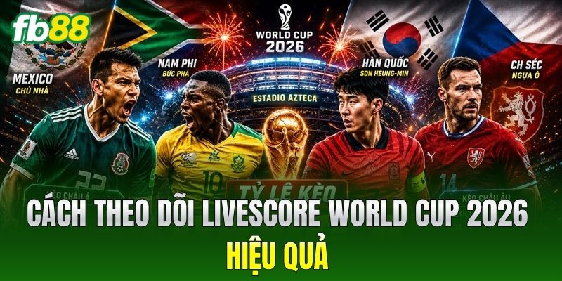 Cách theo dõi Livescore World Cup 2026 hiệu quả