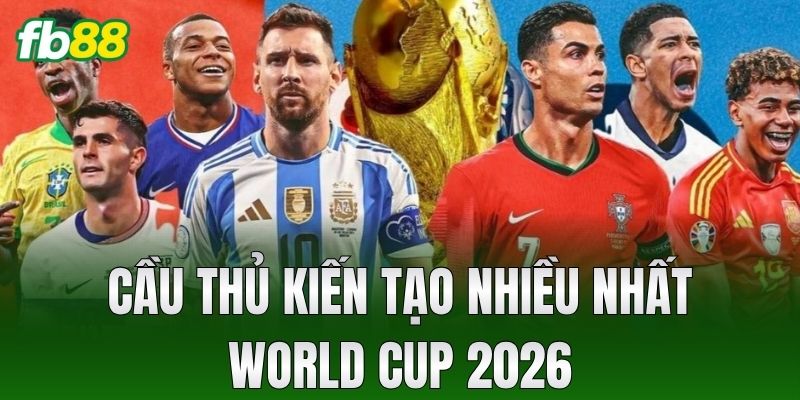cau thu kien tao nhieu nhat world cup 2026