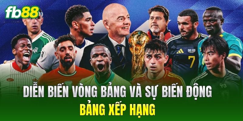 Diễn biến vòng bảng và sự biến động bảng xếp hạng