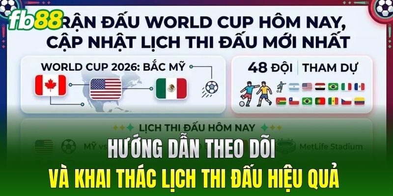 Hướng dẫn theo dõi và khai thác lịch thi đấu hiệu quả