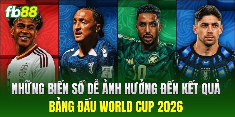 Những biến số dễ ảnh hưởng đến kết quả bảng đấu World Cup 2026