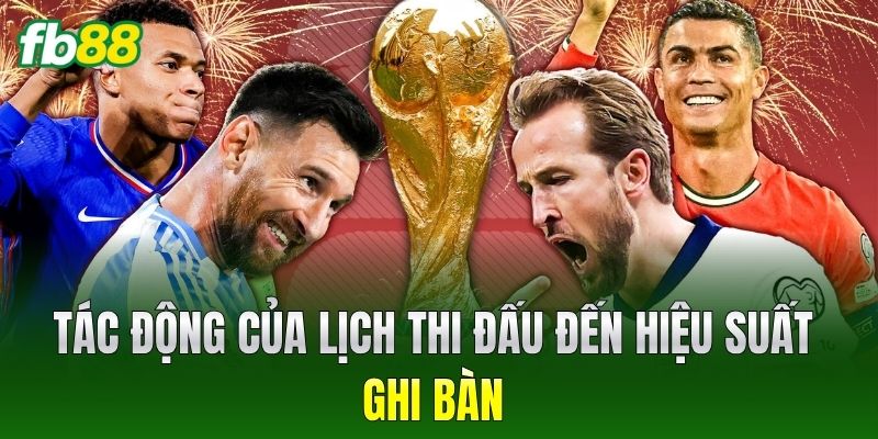 Tác động của lịch thi đấu đến hiệu suất ghi bàn