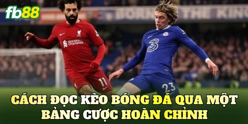 Cách đọc kèo bóng đá qua một bảng cược hoàn chỉnh